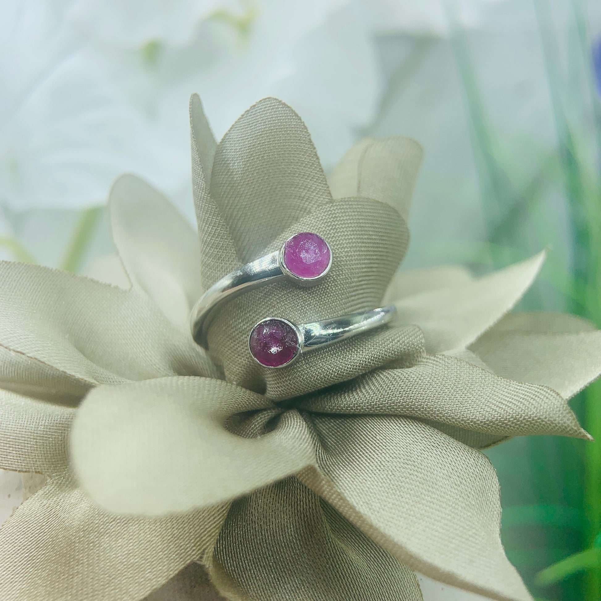 Infinity ~ gemstone keepsake ~ made with ashes ~ horizontal oval gemstone ~ jewelry made with hair ~ gems made with beach sand ~ flowers