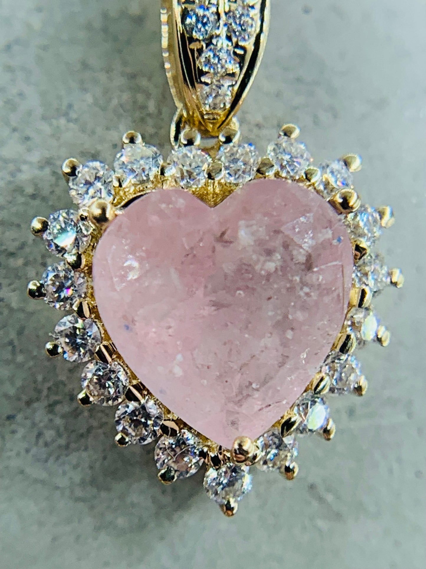 RAINBOW *14k gold pendant *memorial jewelry *cremation jewelry *ashes jewelry *memorial crystal *cremation crystal *cremation jewelry