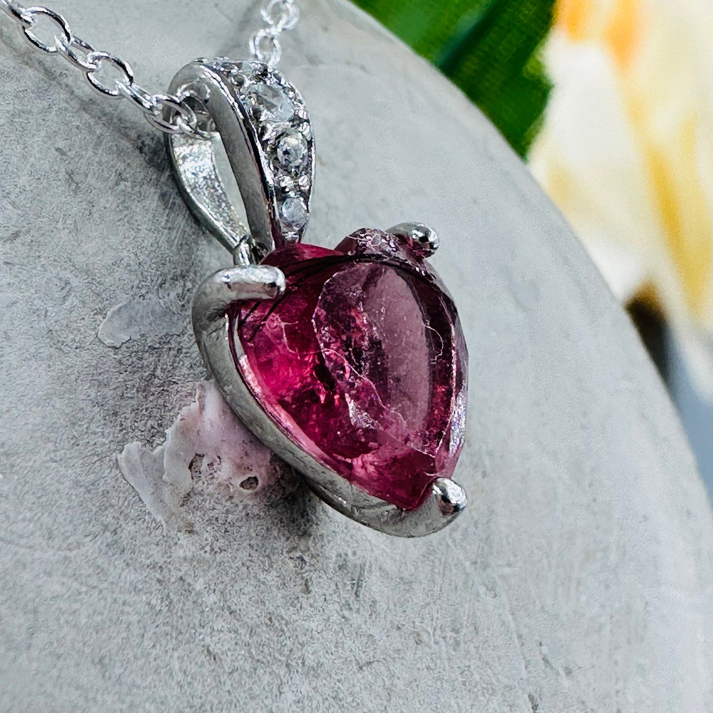 AMOR ~ gemstone keepsake ~ made with ashes ~ heart pendant ~ jewelry made with hair ~ memorial ~ time capsule