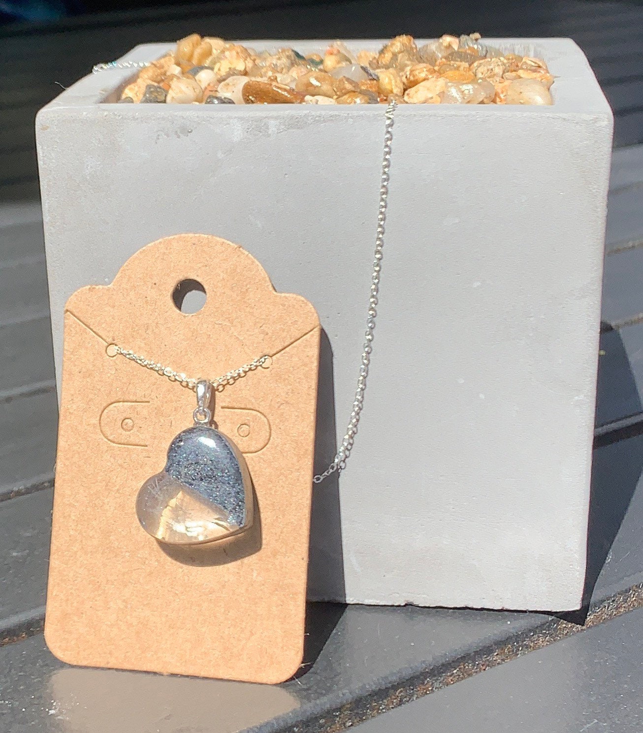 Wish With All My Heart * memorial necklace * memorial pendant * ashes pendant * pet ashes pendant * pet memorial pendant