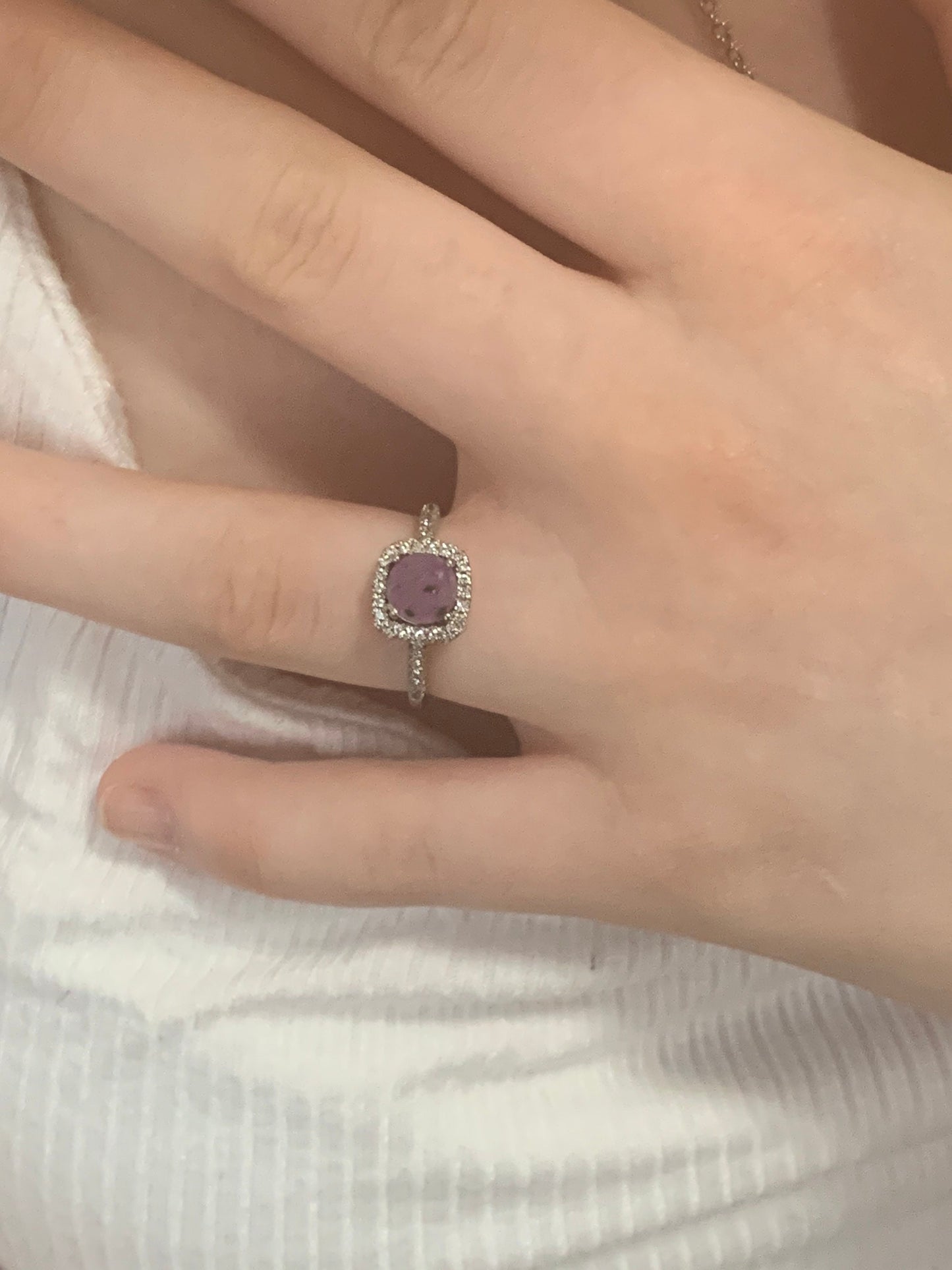 Eternity *cremation ring*ashes ring memorial ring*pet ashes ring*pet memorial ring*pet cremains ring cremation jewellery*square halo setting
