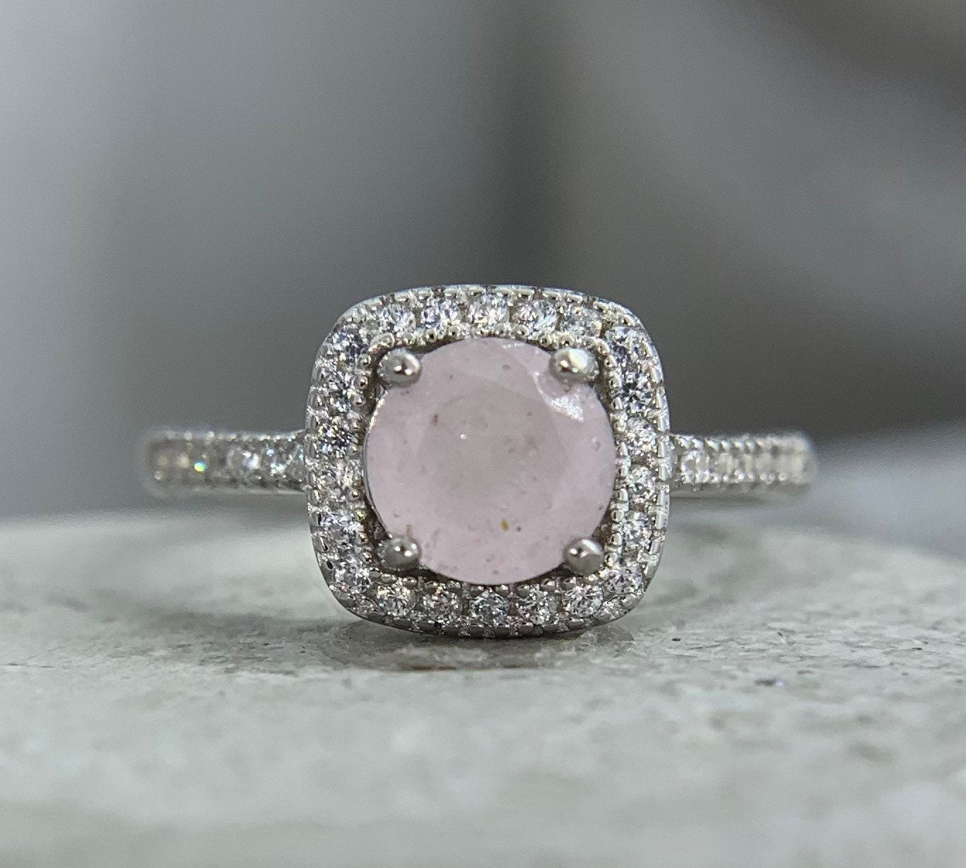 Eternity *cremation ring*ashes ring memorial ring*pet ashes ring*pet memorial ring*pet cremains ring cremation jewellery*square halo setting