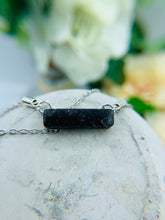 Load image into Gallery viewer, FATE * lock of fur necklace * memorial necklace * pet memorial necklace * ashes necklace * memorial pendant *bar pendant
