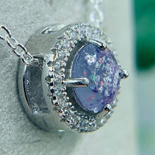 Load image into Gallery viewer, Sentiments Roll Over Pendant*keepsake ring*gemstone made with ~ashes ~hair ~fur ~flowers ~feathers ~whiskers *choice of ~crystals ~opals
