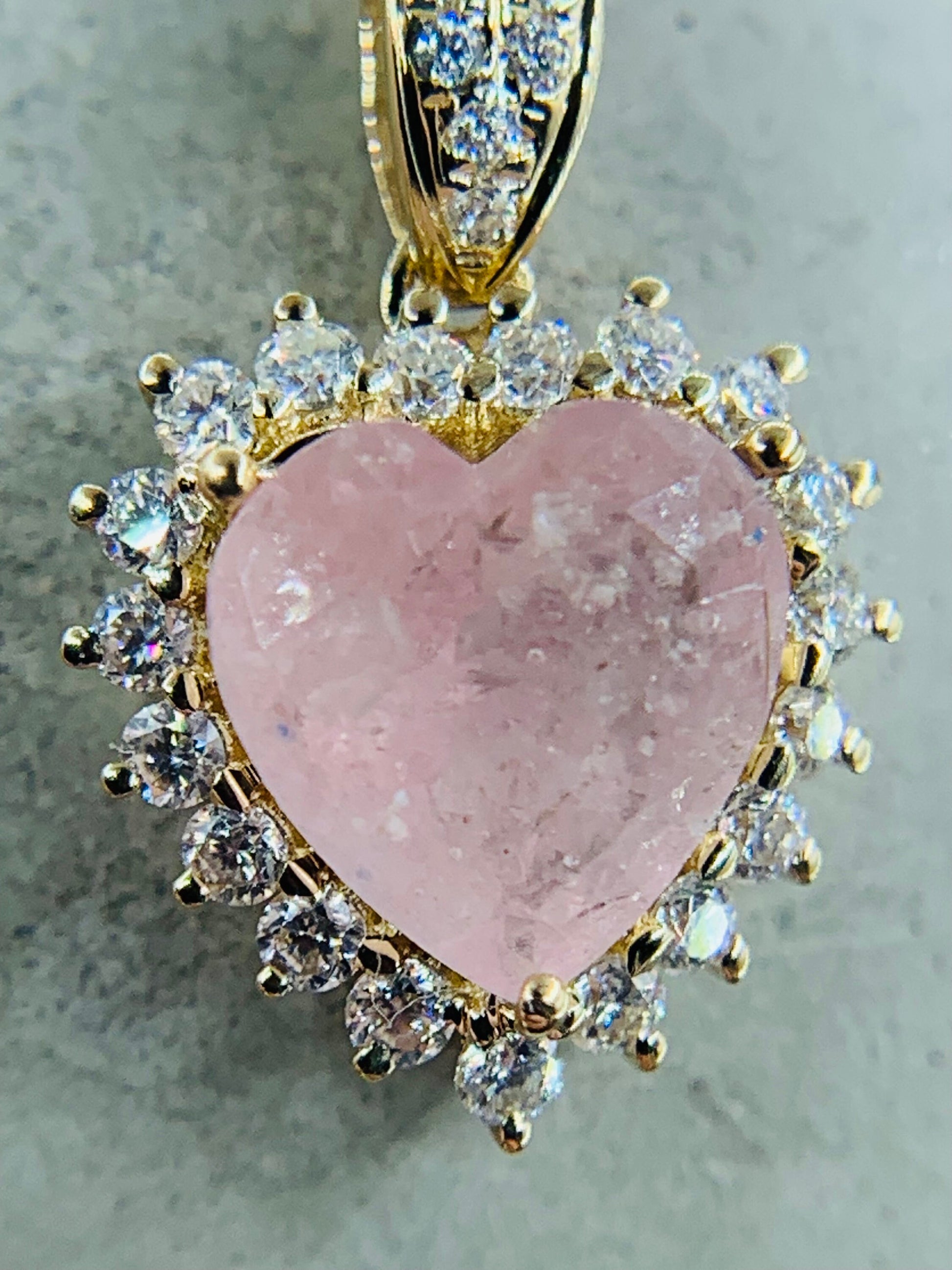 RAINBOW *14k gold pendant *memorial jewelry *cremation jewelry *ashes jewelry *memorial crystal *cremation crystal *cremation jewelry