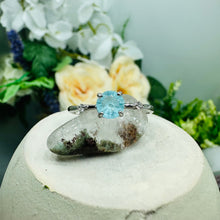 Load image into Gallery viewer, AQUA ~ hand made memorial and specialized jewelry ~ custom hair/fur/cremains/feathers gemstones
