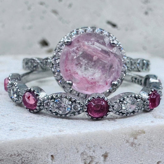 KEEPSAKE RINGS ~ring set~ made with •cremation ashes•hair•fur•flowers•breast milk•fabric•beach sand•feathers ~forever gems~