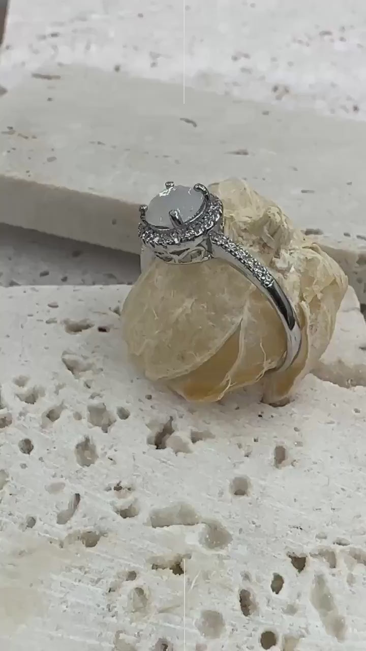 Sentiments *special keepsake ring*gemstone made with ~ashes ~hair ~fur ~flowers ~feathers ~whiskers ~quills*choice of ~crystals ~opals