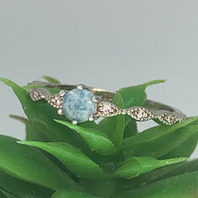 Load image into Gallery viewer, Entwined *memorial ring*ashes ring*pet ashes ring*sterling silver ring*cremation ring*ashes jewelry*cremation jewelry*keepsake*crystals
