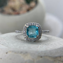 Load image into Gallery viewer, Significance *cushion cut stone*custom stone*ashes ring*sterling silver ring*cremation ring*ashes jewelry*cremation jewelry*keepsake
